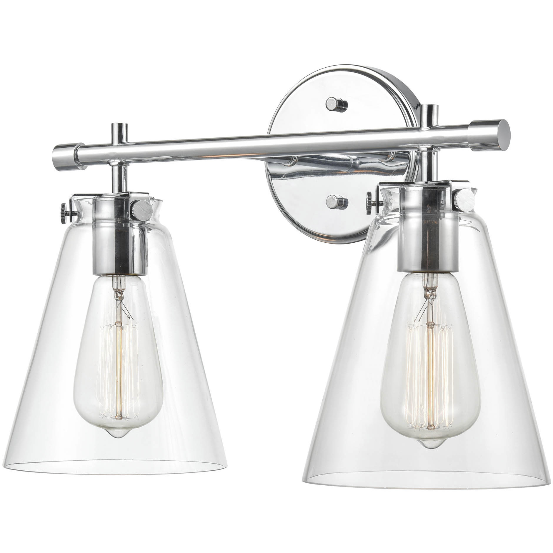 Aliza 2 Light 16 inch Chrome Bathroom Vanity Light Wall Light